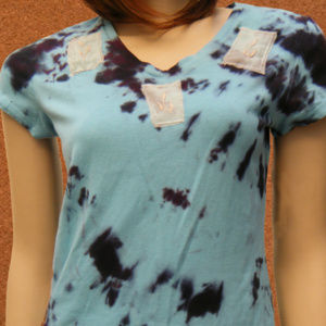 Upcycled Philippines Pina Cloth Natural Fiber Tie Dye One Of A Kind Indie Grunge